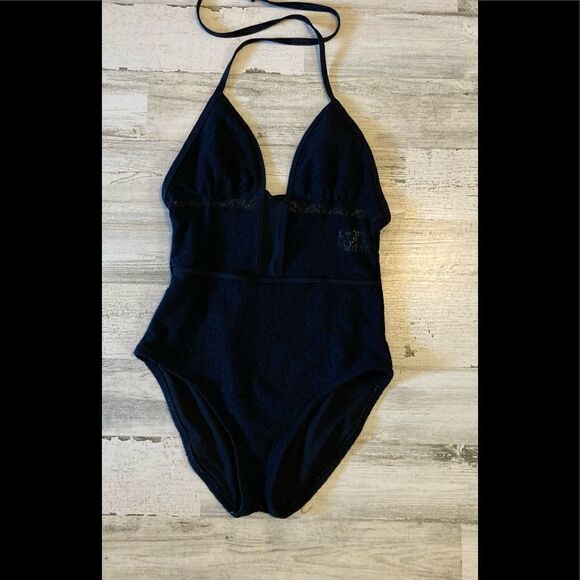 Black Halter Bodysuit Small - Picture 3 of 5